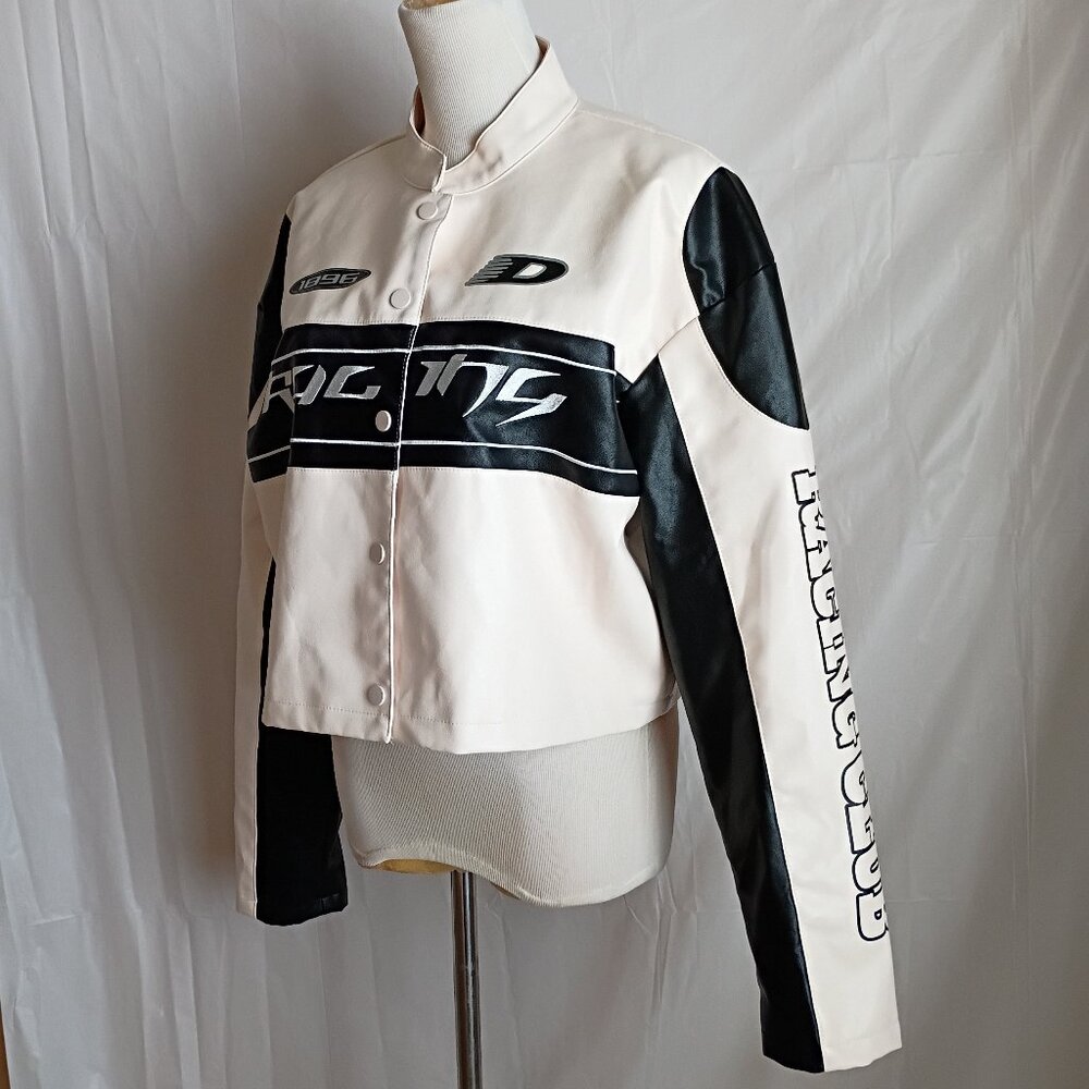 ❤️😲❤️ WOW Just in🎄🎄 Dazy Cropped Formula 1 Moto Jacket - Picture 6 of 16